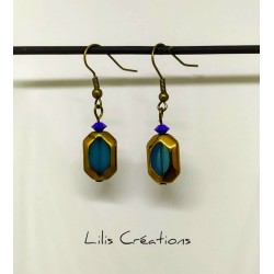 Boucles d'oreilles "Verre...