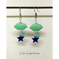 Boucles d'oreilles "Nuage"...